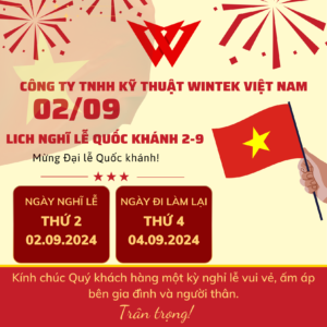 WINTEK ENGINEERING THÔNG BÁO NGHỈ LỄ QUỐC KHÁNH 2/9